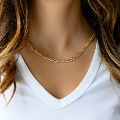Pavé Chain Link Necklace