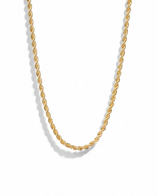 Gold Rope Chain Necklace