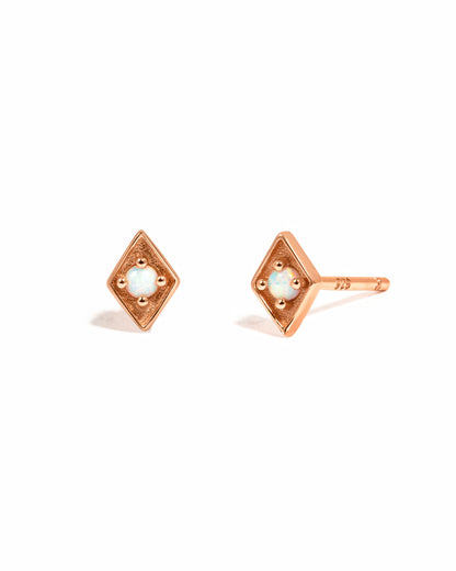 Kite Shaped Opal Studs