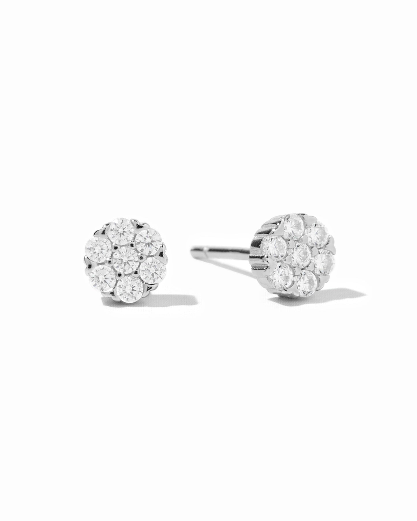 6mm Diamond Cluster Studs