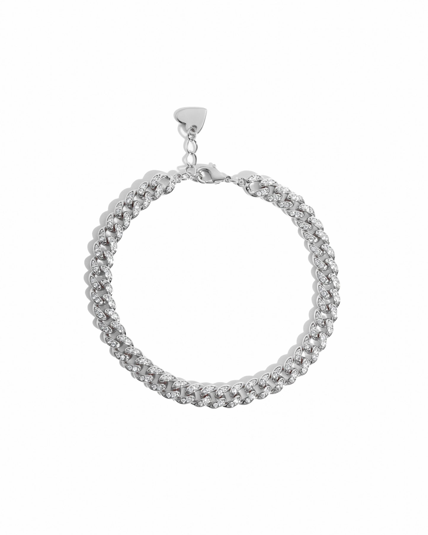 Pavé Curb Chain Anklet