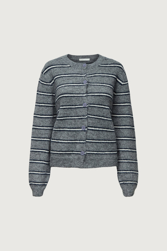 OVERSIZED STRIPED CARDIGAN