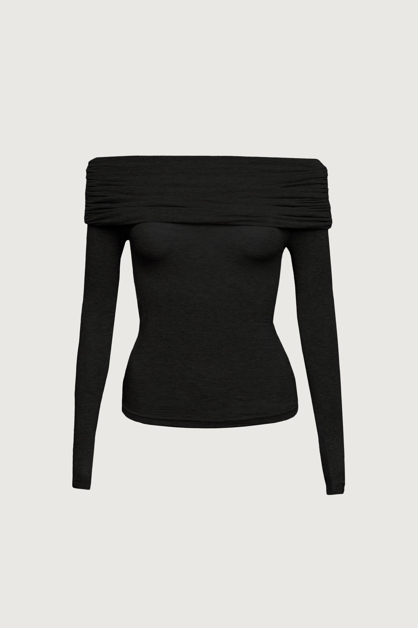 OFF THE SHOULDER FOLD-OVER TOP