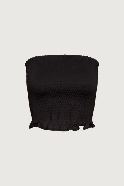 SMOCKED TUBE TOP