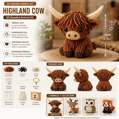 üßµ‚ú®DIY Petite 3D Beaded Animal Craft Kit