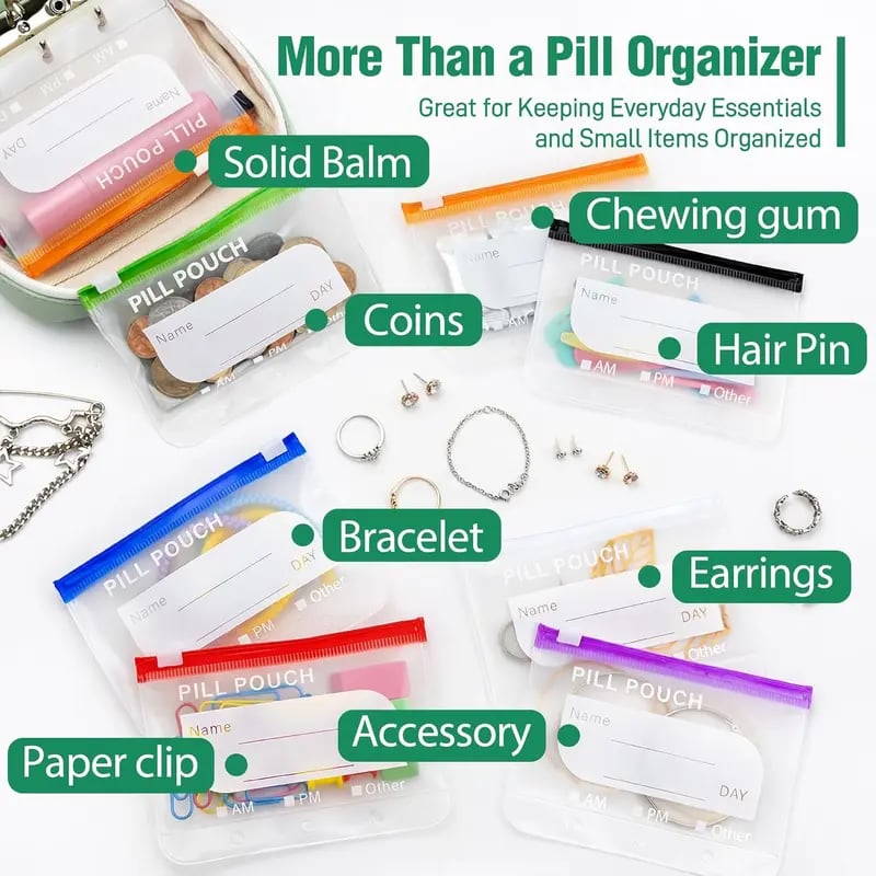 üèÜFlash Sale‚ö° 50K+ SOLD! Waterproof Pill Pouch Set-14Pcs Bags Inside