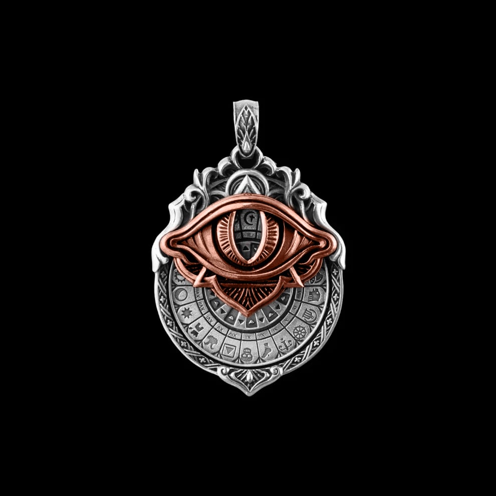 üëÅÔ∏è‚Äçüó®Ô∏èHandmade Tarot Vision Pendant: Connect to Cosmic Wisdom Anytime(Cheat Sheet Included)