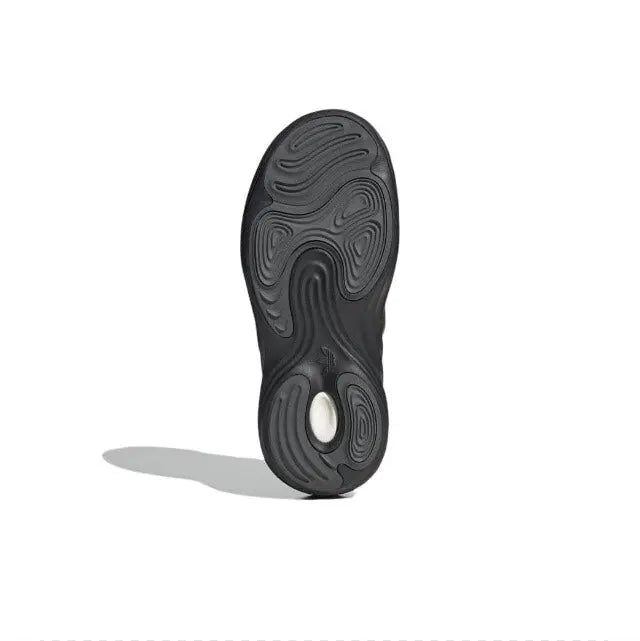 Adidas Adifom Q outsole: black tread with wavy grooves and traction circle