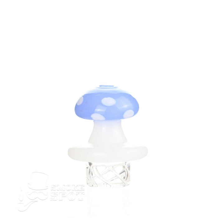 Side view of AFM Marshmellow Spinner Cap Blue - Durable Glass Carb Cap