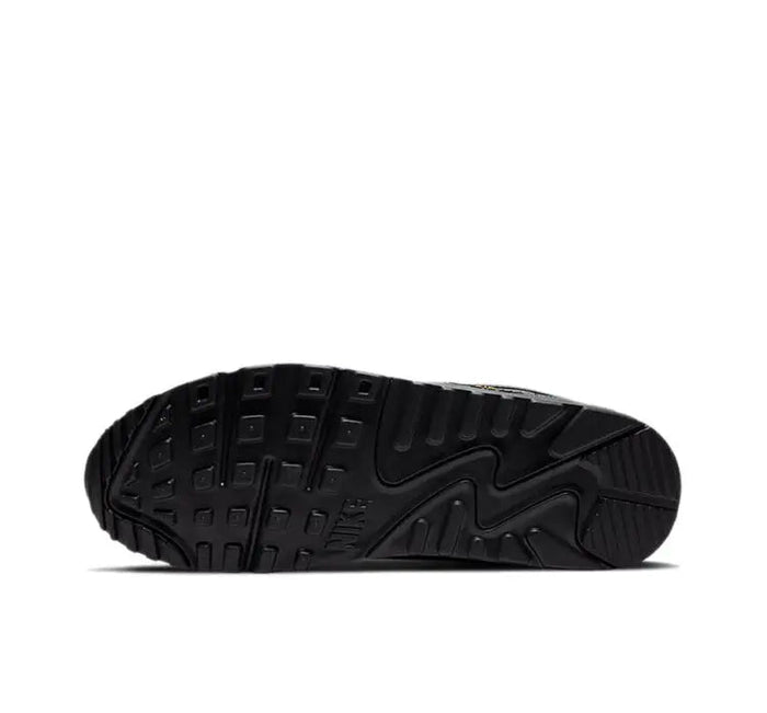 Nike Air Max 90 outsole, dark rubber tread with signature textured grooves