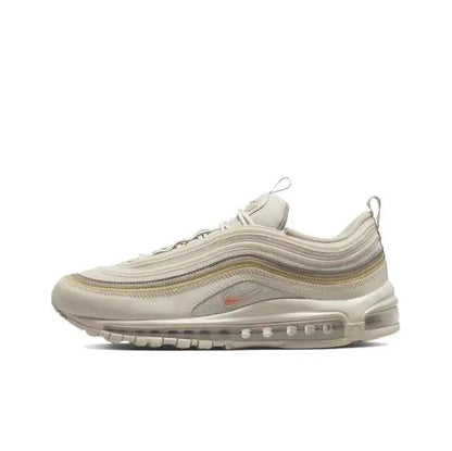 Nike Air Max 97 lace-up running shoe in cream, layered upper and Air sole