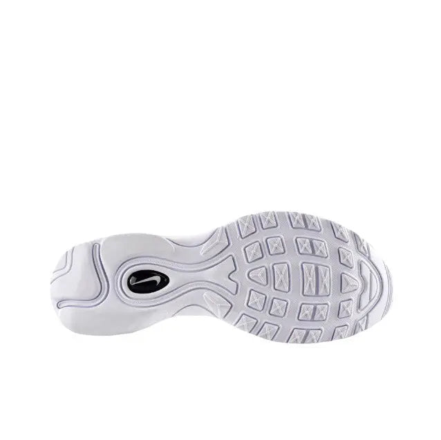 Black-and-white outsole tread with circular Air unit window