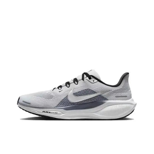 Nike Air Zoom Pegasus 41 running shoe, grey with dark charcoal accents