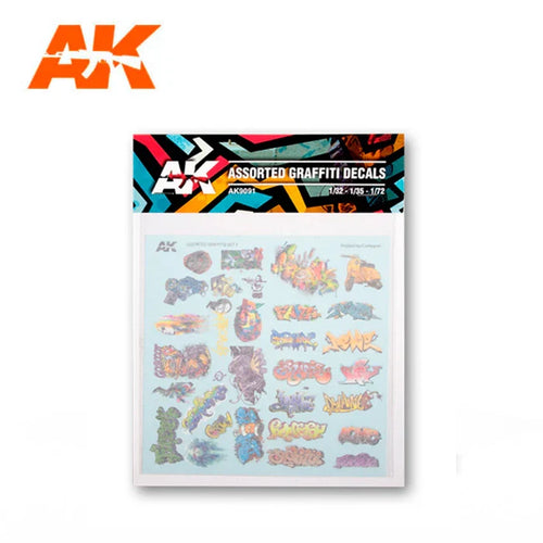 AK Interactive Assorted Graffiti Decals