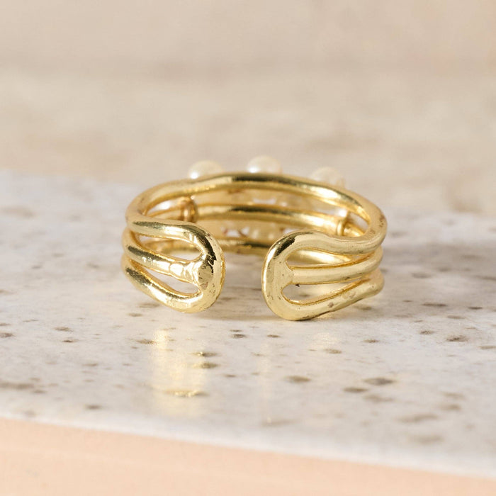 Anek Pearl Bead Ring
