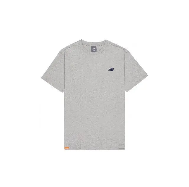 Grey athletic T-shirt with small chest New Balance logo