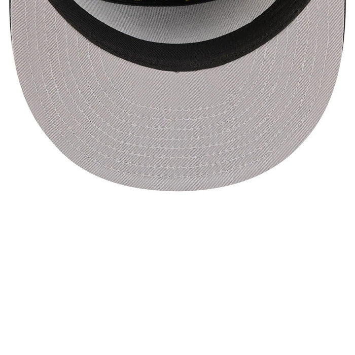 Pictured is this MLB 59FIFTY Day Athletics Split Panel 59FIFTY Fitted cap in black. 2