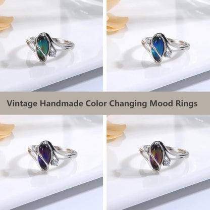 üéÅExquisite Color Change Mood Rings Moonstone for Women