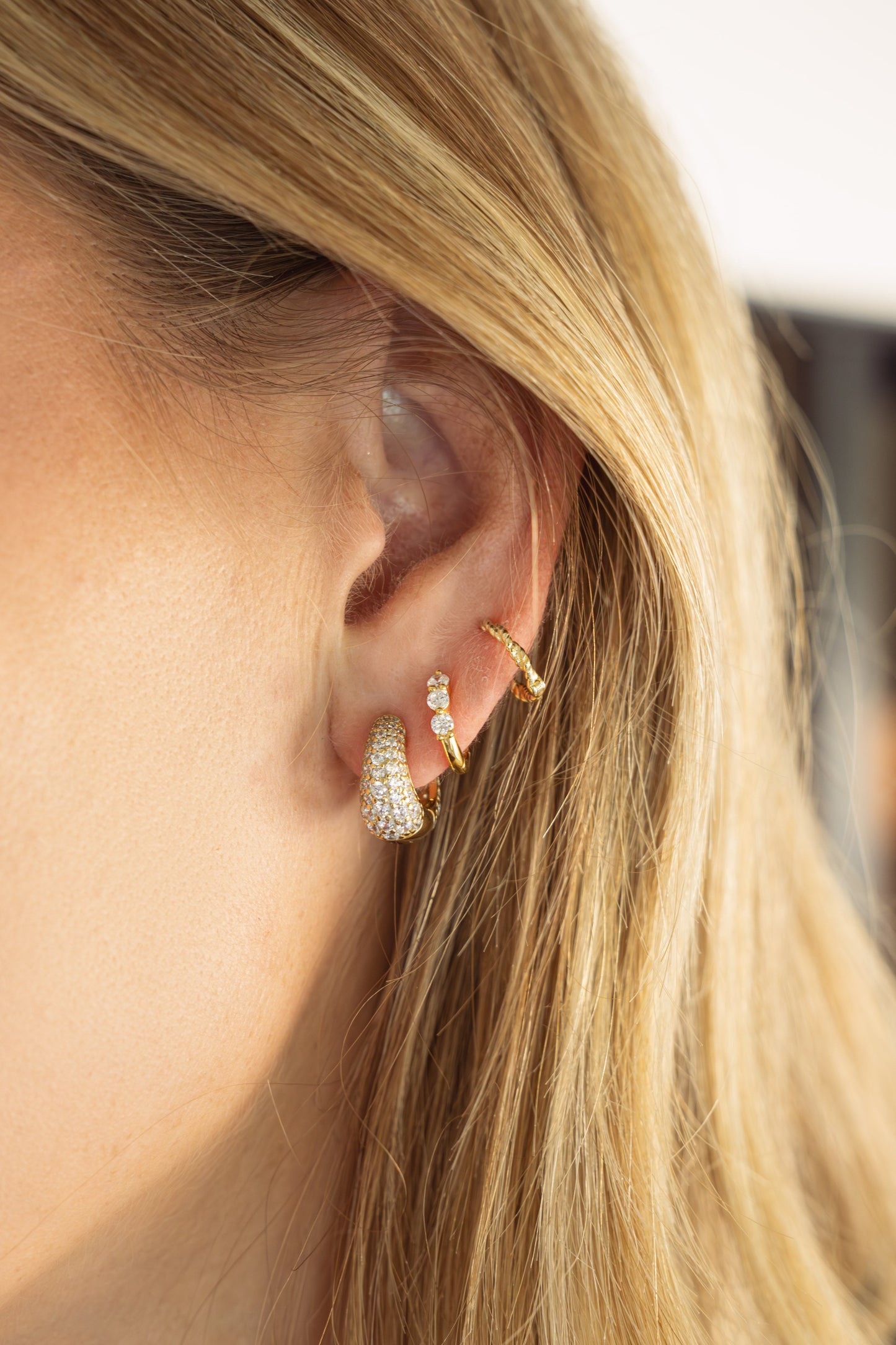 Basket Pave Hoops