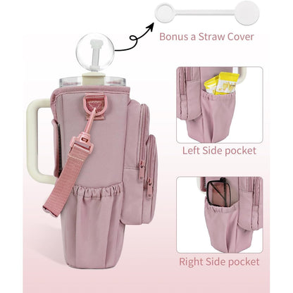 üî•Water Bottle Carrier Bag for 40oz Tumbler ‚Äì Insulated Crossbody Holder