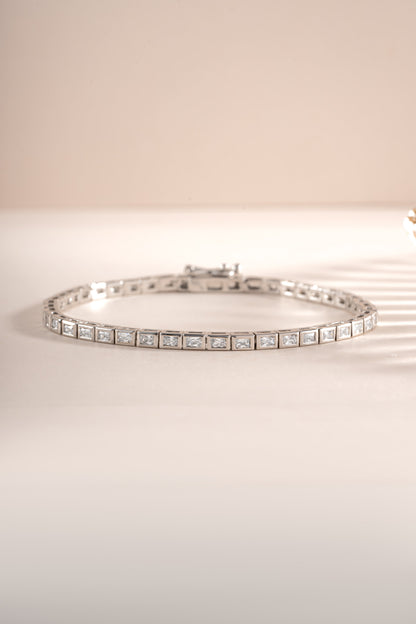 Bezeled Baguette Tennis Bracelet