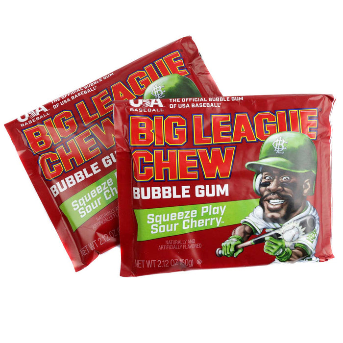 Big League Chew Pouch Sour Cherry Flavor