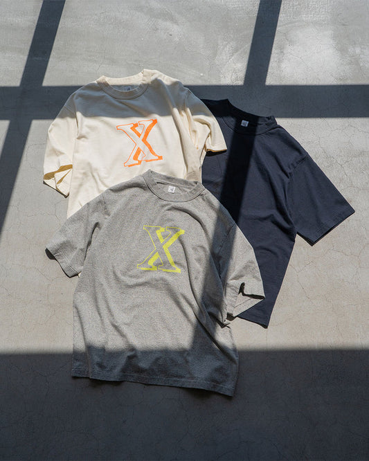 【Blurhms Rootstock】Cotton Rayon 88 / 12 Print Tee 『X-X』『Wide』