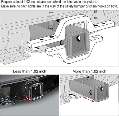 Dailyardtool¬Æ 2pcs 4 Inch LED Pods with Tow Hitch Mounting Brackets