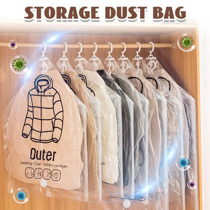 Hanging Vacuum Storage Bags ‚Äì Save 75% Closet Space, No Folding Needed