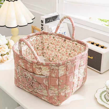 üíêüí•Boho Fabric Storage Basketüå∏