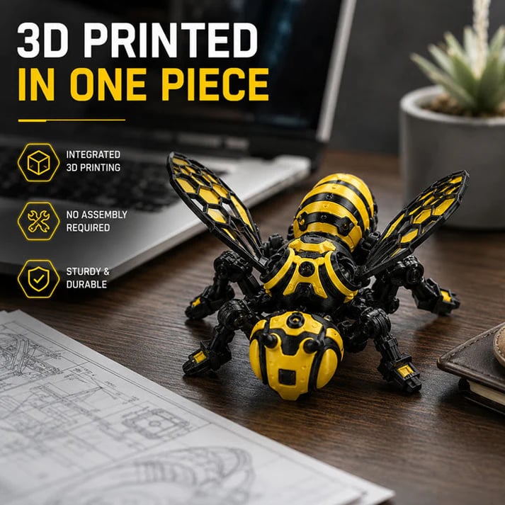 Cyber Mechanical Bee Figurine üêù