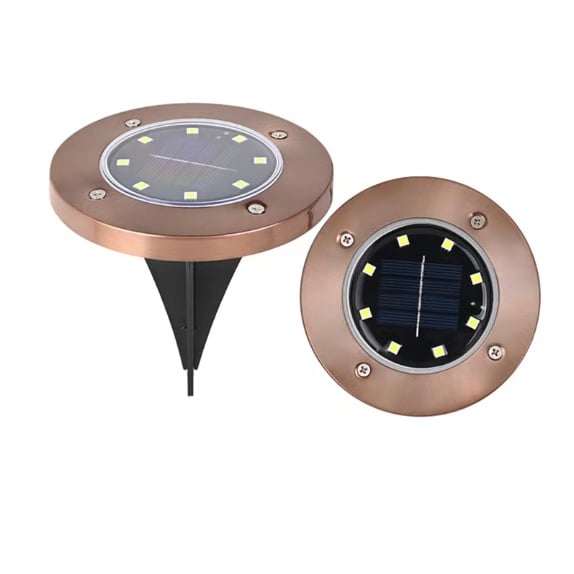 ‚òÄÔ∏è Solar Powered 8-LED Ground Lights | Outdoor Pathway Lighting