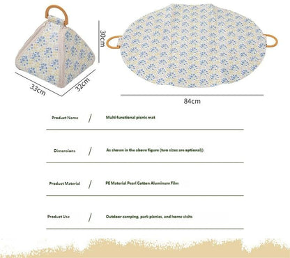 üåø Foldable Waterproof Picnic Blanket with Carry Handle ‚Äì Thick Padded Outdoor Mat for Beach, Camping & Travel