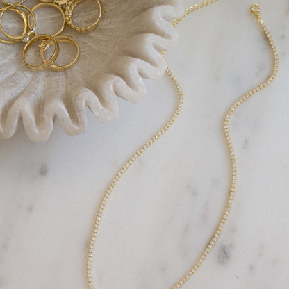 2mm Tennis Necklace