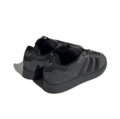 Adidas Campus sneakers, black heel and tongue with signature three-stripe panel