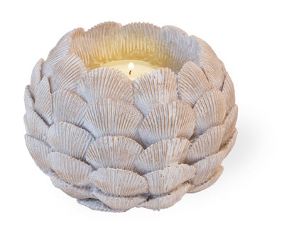 Candle Holder Golden Shell Votive