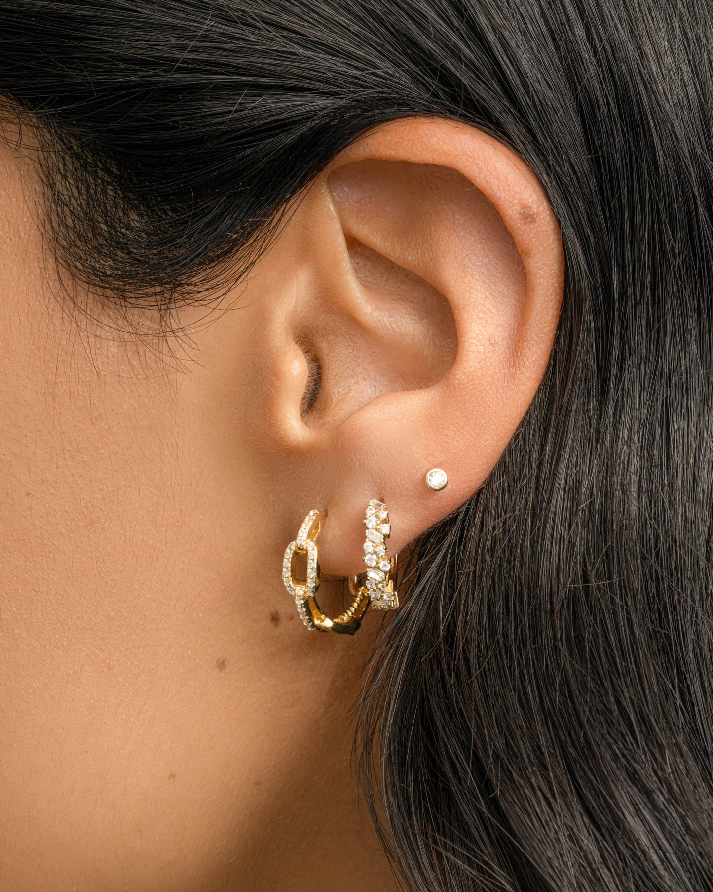 Small Chain Link Hoops