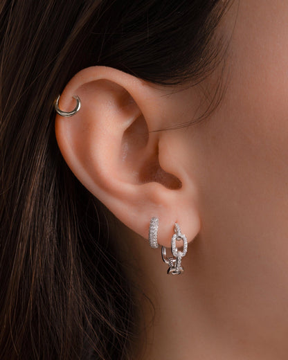 Small Chain Link Hoops
