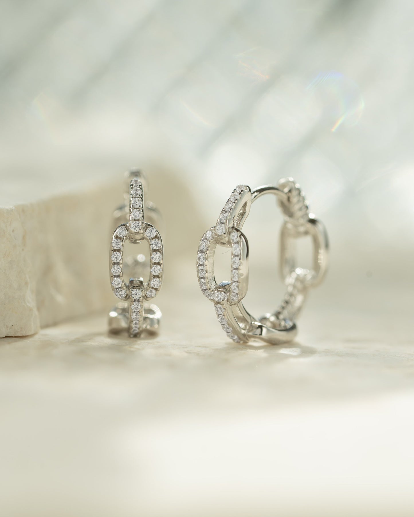 Small Chain Link Hoops