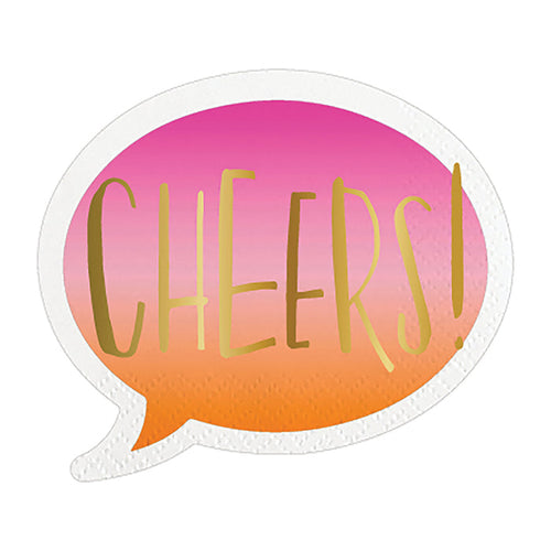 Cheers Bubble Beverage Napkin