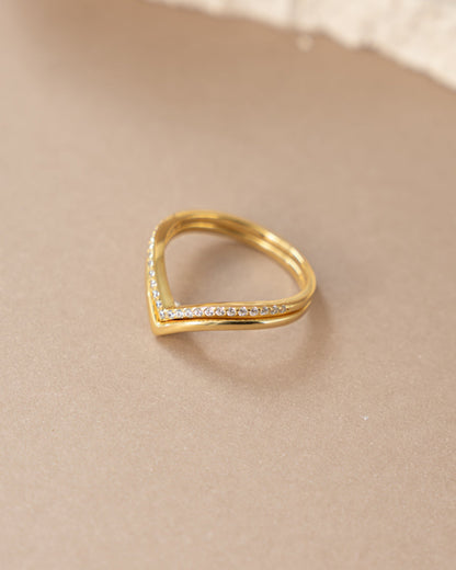 Chevron Ring Set