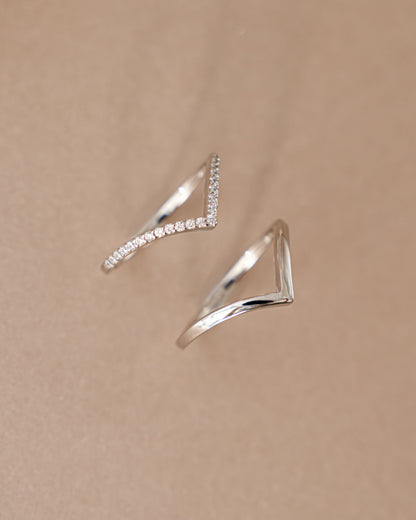 Chevron Ring Set