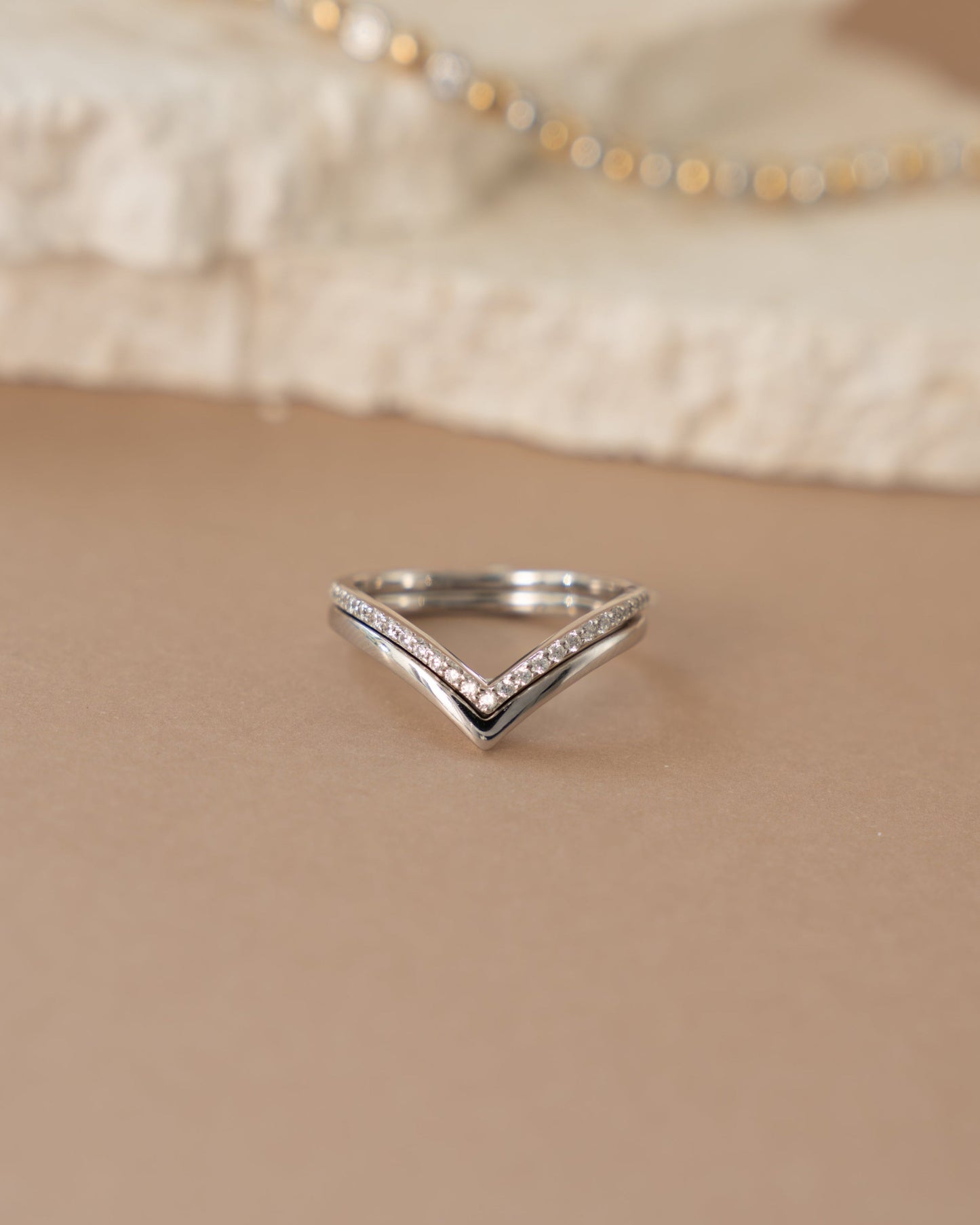 Chevron Ring Set