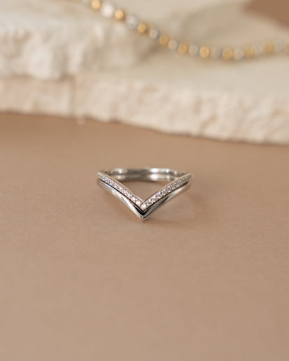 Chevron Ring Set