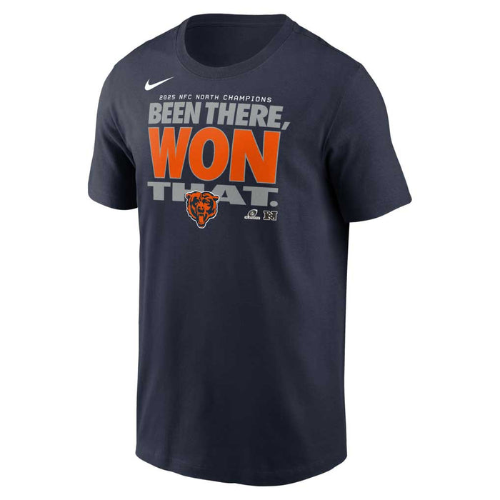 Chicago Bears Nike 2025 NFC North Division Champs Trophy Collection Locker Room T-Shirt
