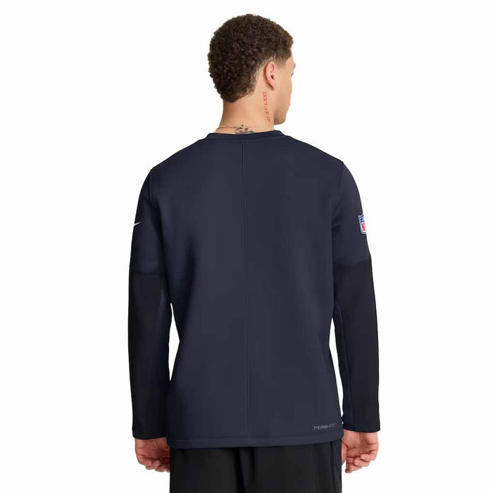Chicago Bears Nike 2026 Sideline Coach Long Sleeve Crew Neck Sweatshirt