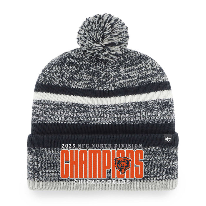 Chicago Bears 47 Brand 2025 NFC North Division Champs Tavern Knit Hat
