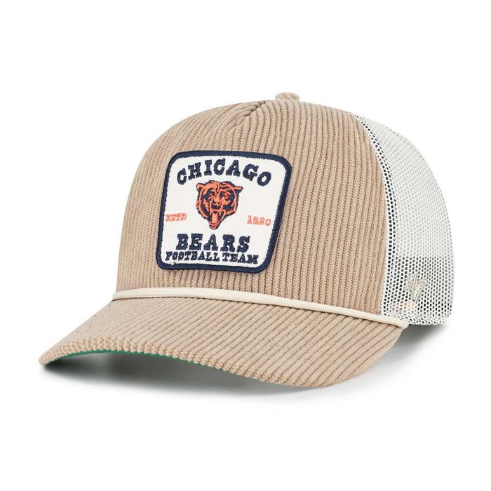 Chicago Bears 47 Brand Historic Khaki Cordlandia Hitch Adjustable Cap