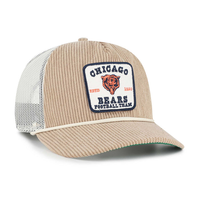 Chicago Bears 47 Brand Historic Khaki Cordlandia Hitch Adjustable Cap
