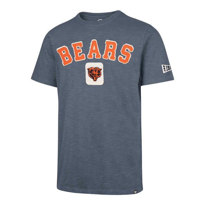 Chicago Bears 47 Brand Historic Rusted Navy Seymoore Heavy Slub Tee